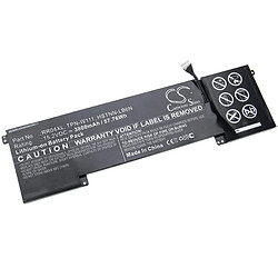 vhbw batterie compatible avec HP Omen 15-5250UR-N7H99EA, 15-5251NE-T8R98EA, 15-5251NO-P1Q73EA laptop (3800mAh, 15,2V, Li-Ion, noir)