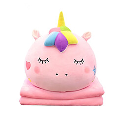 Universal 40cm mignon rond licorne peluche oreiller climatiseur couverture 2 dans un cadeau d'anniversaire cadeau de Saint-Valentin jouet de Noël | oreiller de luxe