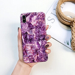 Wewoo Cas antichoc de TPU de texture de marbre brillant de pleine couverture pour l'iPhone X / XS