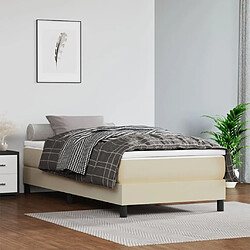 Maison Chic Matelas de lit à ressorts ensachés, Matelas doux Crème 100x200x20 cm -GKD40147