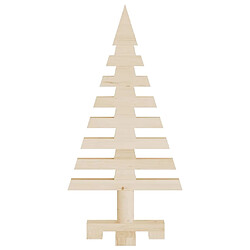 Avis vidaXL Arbre de Noël en bois pour décoration 60 cm bois massif de pin