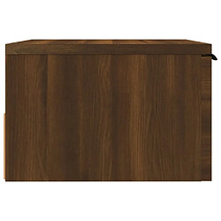 Acheter Maison Chic Table de chevet murale,Table de nuit Chêne marron 34x30x20 cm -MN26191