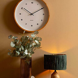 Karlsson Horloge murale en bois Modesta blanc.