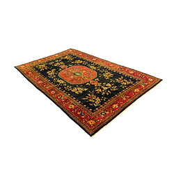 Vidal Tapis de laine 286x186 noir Ghom pas cher