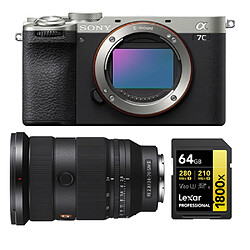 Sony Alpha A7C II Body Agent Boîtier +Sony FE 24-70mm f2.8 GM II (SEL2470GM2) E-Mount+Lexar 64GB Professional 1800x UHS-II SDXC Memory Card