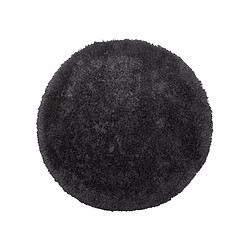 Beliani Tapis rond noir CIDE