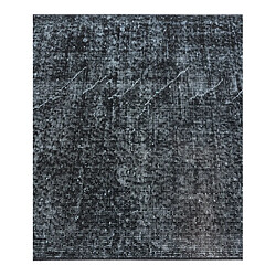 Avis Vidal Tapis de laine 193x84 noir Ultra Vintage