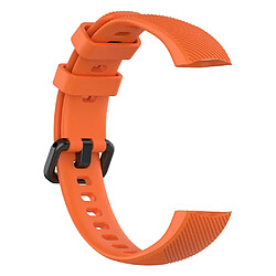 Avis Bracelet en silicone remplacement, longueur : 95.6+124.8mm orange pour votre Huawei Honor Band 4