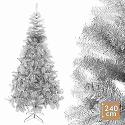 BigBuy Home Sapin de Noël Argenté Métal Plastique 120 X 120 X 240 CM