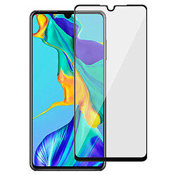 Avizar Film Écran Huawei P30 Verre Trempé 9H Biseauté 3D Transparent Contour noir