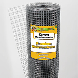 Aquagart 105 m x 1 m grillage pour volière, grille métallique, grillage soudé, clôture en fil de fer, galvanisé à chaud