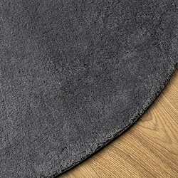 Avis vidaXL Tapis HUARTE à poils courts doux et lavable anthracite Ø 80 cm