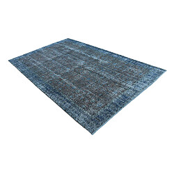 Vidal Tapis de laine 282x173 Bleu Ultra Vintage pas cher