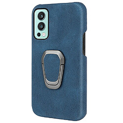 Coque en TPU + PU avec béquille, bleu pour votre OnePlus Nord 2 5G