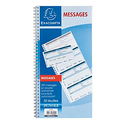 Exacompta Carnet autocopiant 200 "Messages reçus"