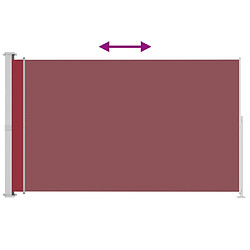 Acheter vidaXL Auvent latéral rétractable de patio 220x300 cm Rouge