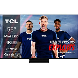 TCL TV Mini LED 4K 139 cm 55MQLED80 144Hz Google TV Qled Mini LED