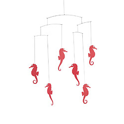 Flensted Mobiles Hippocampes Rouges