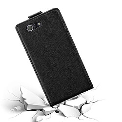 Cadorabo Coque Sony Xperia Z3 COMPACT Etui en Noir pas cher