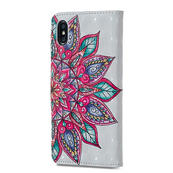 Avis Wewoo Coque Etui à rabat horizontal avec motif de fleurs moitié pour iPhone X, support et fentes pour cartes, cadre photo portefeuille