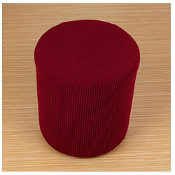 Housse Extensible Pouf Protecteur De Meubles Canapé Rond Housse De Canapé Rouge