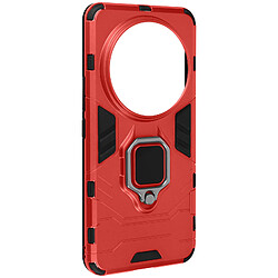 Avizar Coque pour Xiaomi 14 Ultra Anneau Support Bi-matière Antichoc Rouge