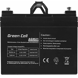 Avis Green Cell Cellule verte AGM21 12V 33AH (AGM21) - ZSIGCEAKU0038