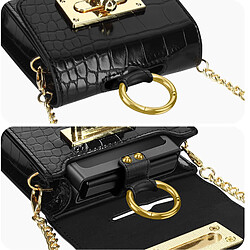 Avis Avizar Pochette Bandoulière Black Croco pour tout Smartphone Flip