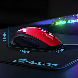 Souris Gaming LED 6 Boutons 2400dpi Filaire USB Câble 1.8m Nacon GM-105 Rouge pas cher