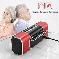 Avis Universal Portable Bluetooth Speaker Stereo Stereo Colonne Subwoofer Subwoofer Subwoofer avec USB TF Carte Lecteur Récepteur FM Radio Bluetooth | Haut-parleurs portatifs (rouge)