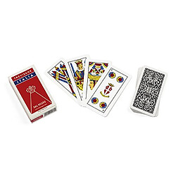 Dal Negro TrevisanePlasticized Italian Playing Cards Deck of 40 Cards [ Italian Import ]