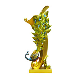 Nordique Résine Magnifique Paon En Forme de Pot de Fleur Statue Sculptures Figure Plante Fleurs Séchées Pot Artisanat Salon Décoration