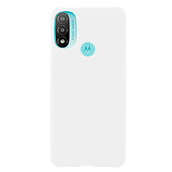 Coque en TPU anti-rayures, caoutchouté blanc pour votre Motorola Moto E20/E30/E40