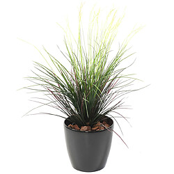 Pegane Plante artificielle haute gamme Spécial extérieur / Graminee artificielle - Dim : 80 x 50 cm