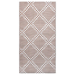 vidaXL Tapis d'extérieur Marron 160x230 cm PP