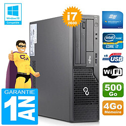 PC Fujitsu Esprimo E500 E85+ SFF Core I7-2600 RAM 4Go Disque 500Go Wifi W7 - Occasion