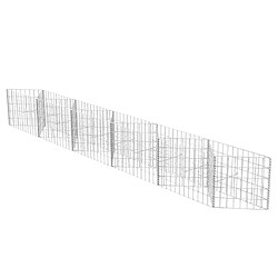 vidaXL Panier de gabion Acier galvanisé 300x30x50 cm