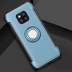 Wewoo Coque Etui de protection magnétique anneau rotation 360 degrés pour HuMate 20 Pro (bleu marine)