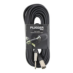 Câble XLR Mâle 3b - Jack Mâle Stéréo 15m Easy Plugger