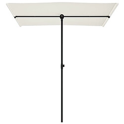 Acheter Maison Chic Parasol Jardin | Parasol d'extérieur avec mat en aluminium 180x110cm Blanc sable - GKD45841