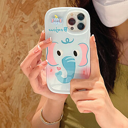 GUPBOO Étui pour iPhone11ProMax Coque pour téléphone portable niche éléphant graffiti mignon pour femme