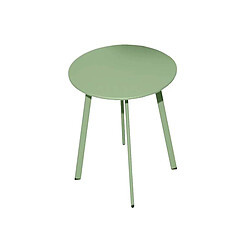 Proloisirs Table basse de jardin en acier Massai 50 cm vert light.