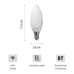 Avis 2 Ampoules LED - KONYKS - Antalya Easy E14 - Wifi + Bt - 5 W - 350 Lumens - Couleurs + Blanc - Compatible Alexa / Google Home