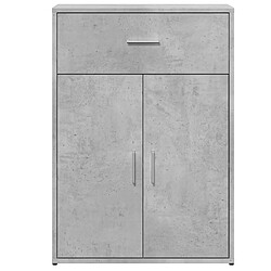 Acheter vidaXL Buffets 2 pcs gris béton 60x30x84 cm bois d'ingénierie