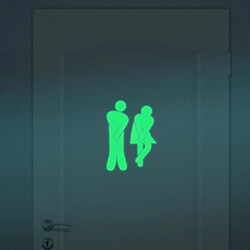 Totalcadeau Stickers pour Toilettes homme et femme Fluorescents