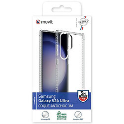 Avis Muvit Coque de Protection pour Samsung Galaxy S24 Ultra Renforcée 3M Transparent