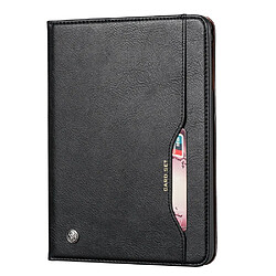 Etui en PU auto-absorbé avec support et fente pour stylo noir pour votre Apple iPad 10.2 (2019)