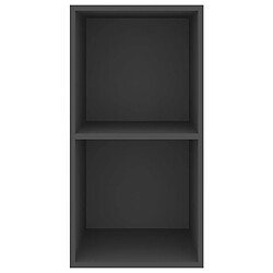 Acheter Maison Chic Meuble TV scandinave mural Banc TV suspendu pour salon - Gris 37x37x72 cm Aggloméré -MN85000