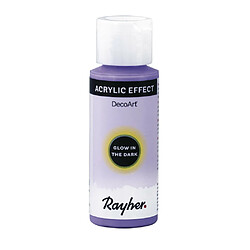 Rayher Peinture acrylique fluo phosphorescente 59 ml - violet