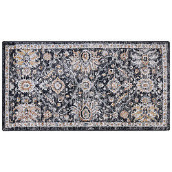 Beliani Tapis beige et bleu 80 x 150 cm MALISHKA